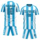 Maglia da calcio personalizzata con stampa a sublimazione di stelle e quadrati bianchi e neri Maglia da calcio personalizzata con stampa a sublimazione di stelle e quadrati bianchi e neri