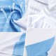 Maglia da calcio personalizzata con stampa a sublimazione di stelle e quadrati bianchi e neri Maglia da calcio personalizzata con stampa a sublimazione di stelle e quadrati bianchi e neri