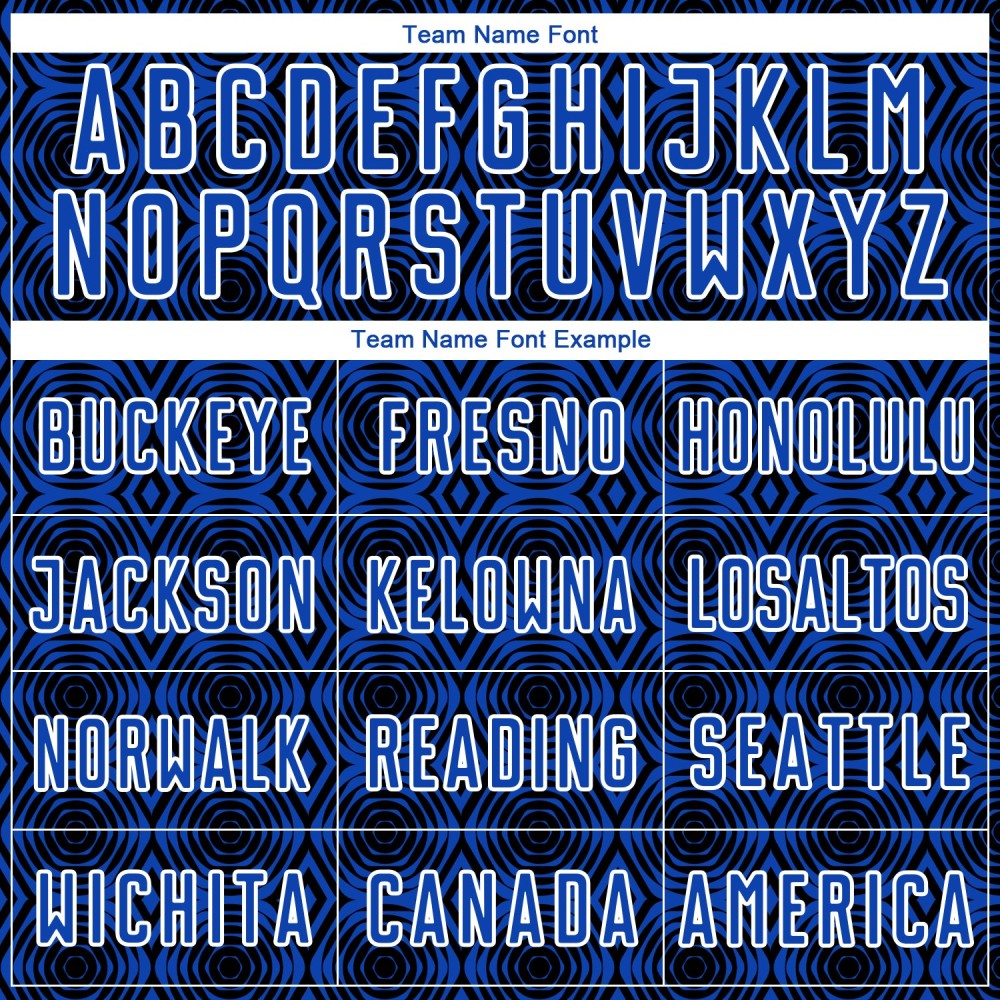 Maglia da calcio personalizzata Thunder Blue Black-White Geometric Shapes Sublimation Maglia da calcio personalizzata Thunder Blue Black-White Geometric Shapes Sublimation