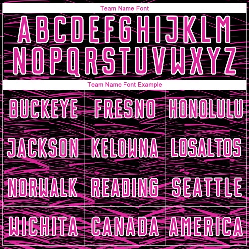 Maglia da calcio personalizzata con stampa a sublimazione, linea rosa scuro-bianca, nera Maglia da calcio personalizzata con stampa a sublimazione, linea rosa scuro-bianca, nera