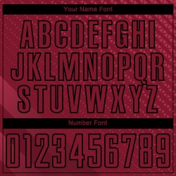 Maglia da calcio personalizzata Crimson Black Geometric Shapes Sublimation