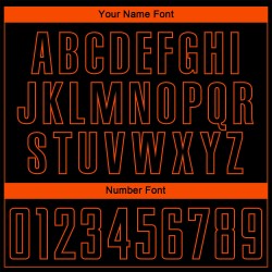 Maglia da calcio personalizzata con stampa sublimatica a righe nere e arancioni sfumate