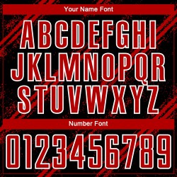 Maglia da calcio personalizzata nera, rossa e bianca con stampa a sublimazione