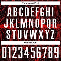 Maglia da calcio personalizzata con stampa sublimatica nera, bianca e rossa